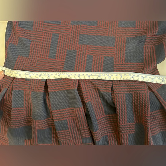 SOLD Navy Blue and Red Dress. Winter colors ❄️ - Picture 6 of 9